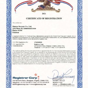 Export Certification