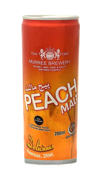 Peach Malt Can 250 ml