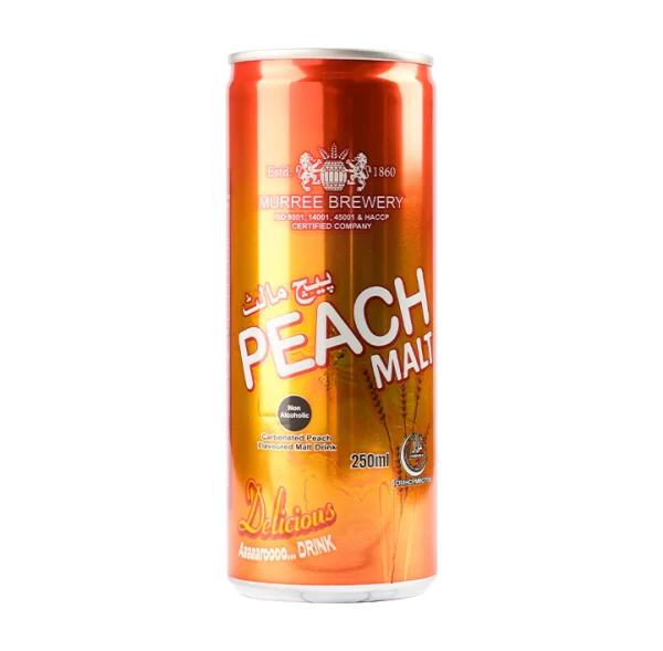 Peach Malt Can 250 ML